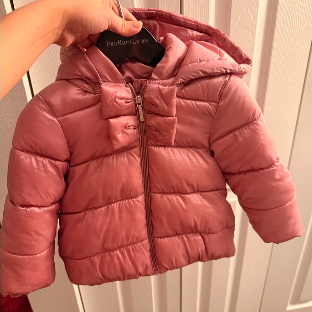 Mayoral Kids Pink Puffer Jacket